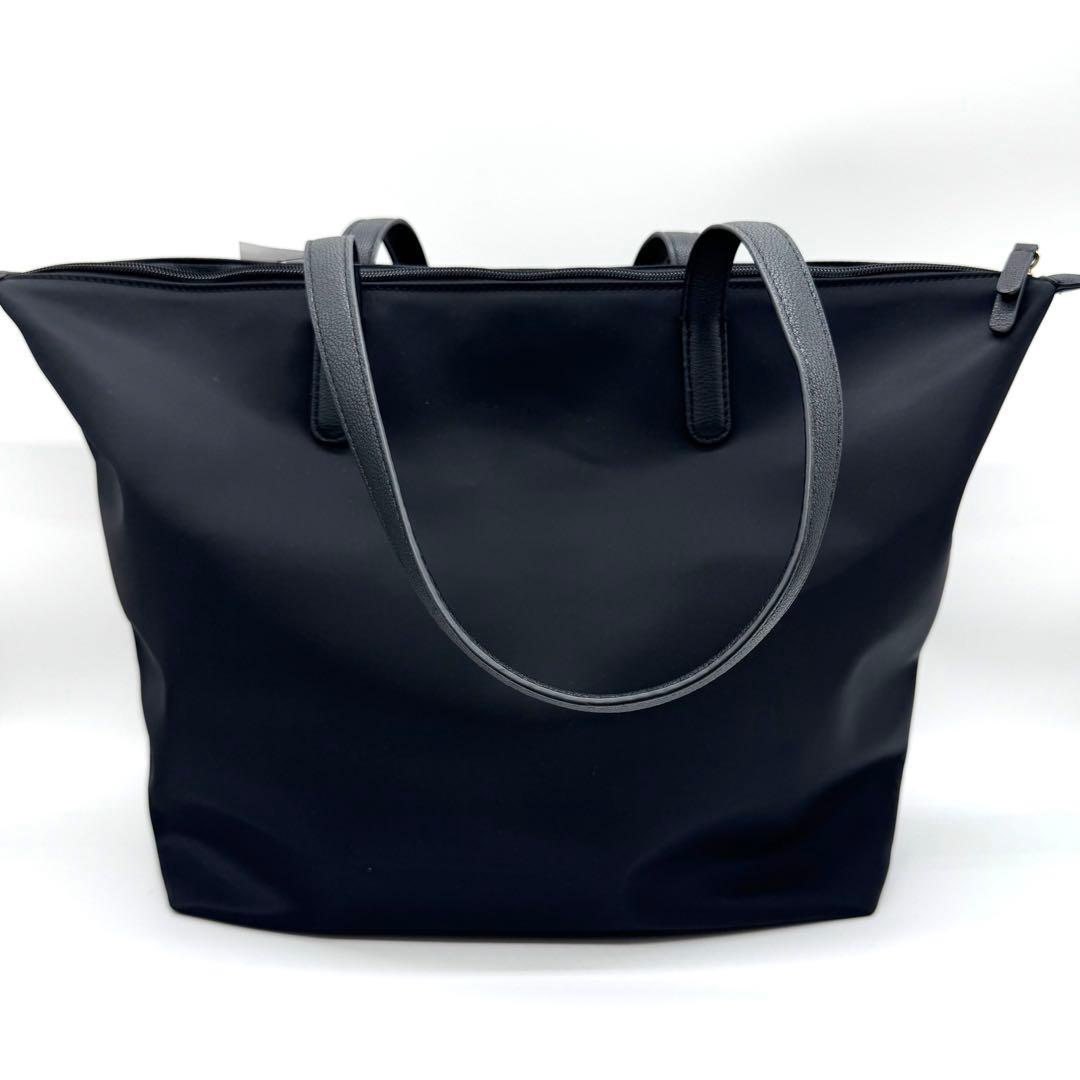 トミーヒルフィガー ブラック ナイロン トートバッグ トリコロール A4 PC