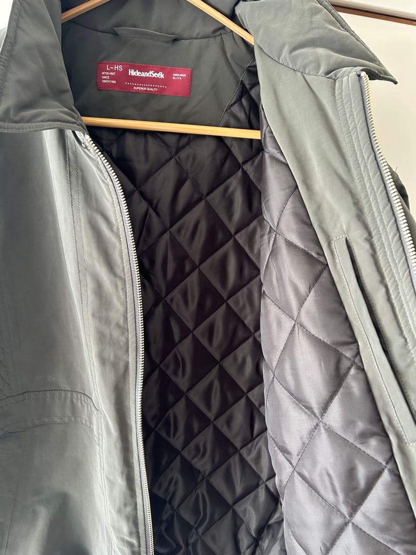秋冬新作　HIDE AND SEEK キルティングジャケットLARGE