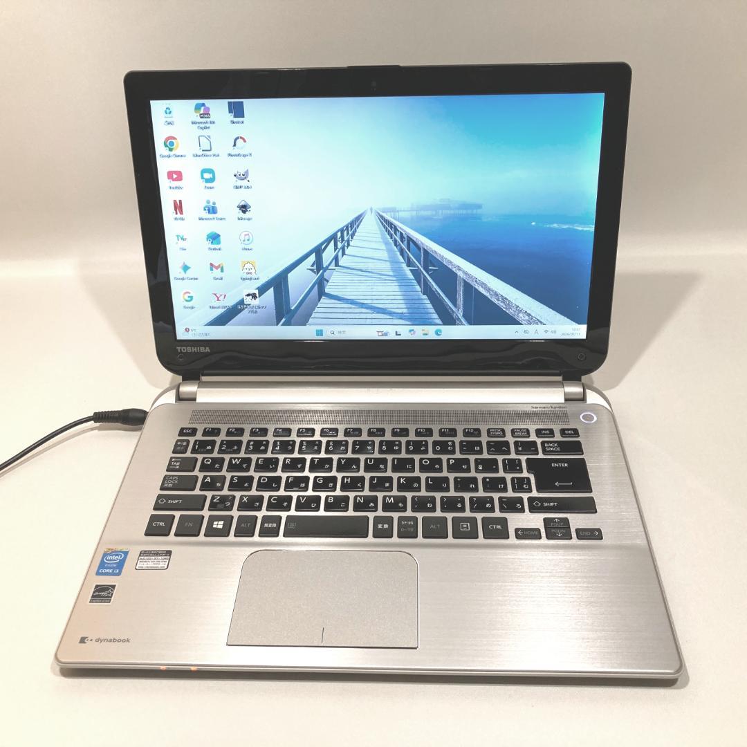 初心者向✨快適・カメラ付・スリム✨シルバー✨すぐ使えるノートパソコン◇T60-3