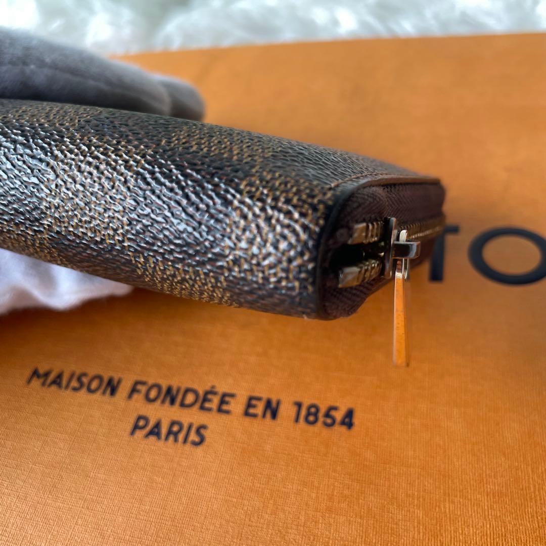 ルイヴィトン ダミエ ケース コンパクト財布 ジッピー　 N63070