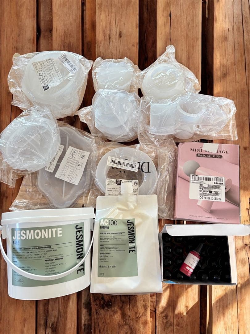 ジェスモナイト AC100 シリコンモールド　着色剤セット