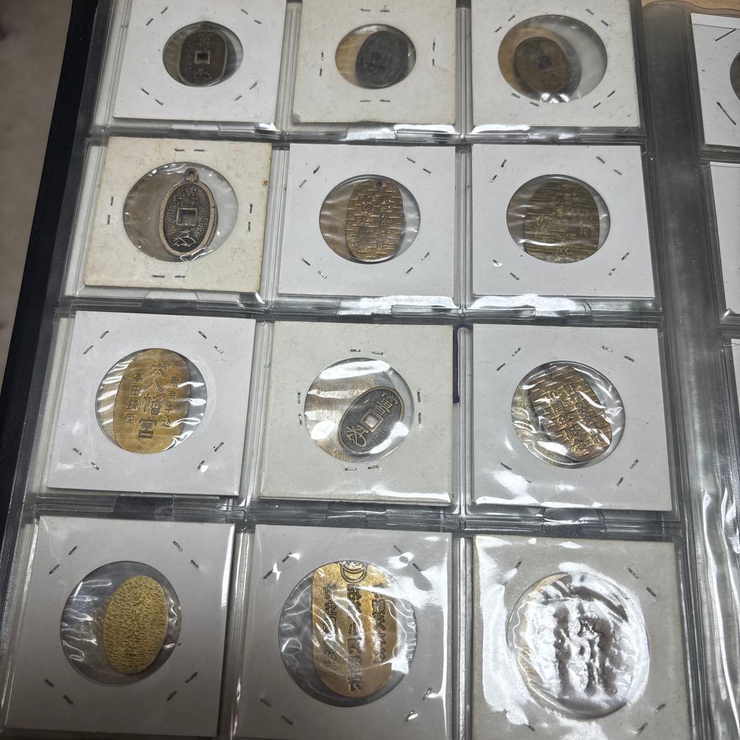 ミニ小判96枚　絵銭　豆天保人の鏡、サムハラ等あり