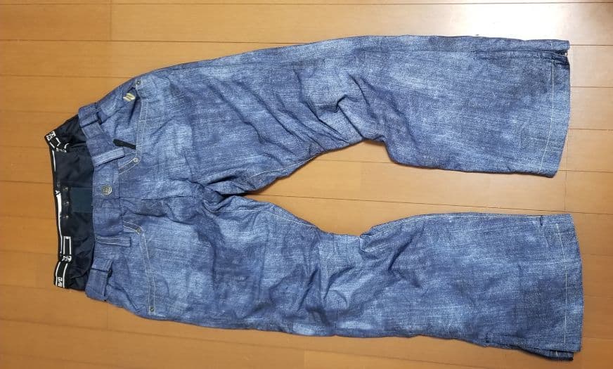 スノーボードウェア、デニム柄パンツメンズM美品