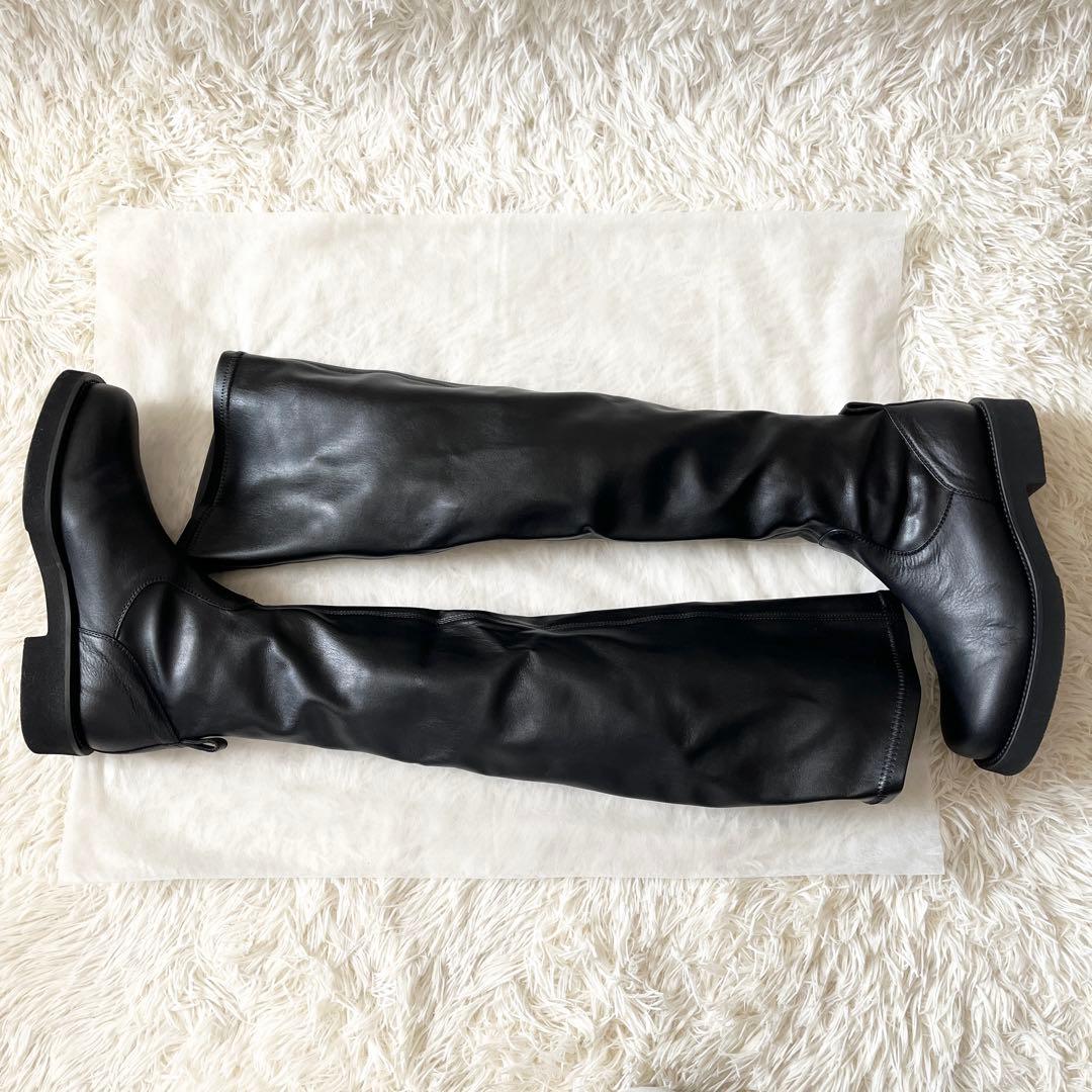 未使用級✨FABIO RUSCONI ファビオルスコーニ　ニーハイブーツ　レザー