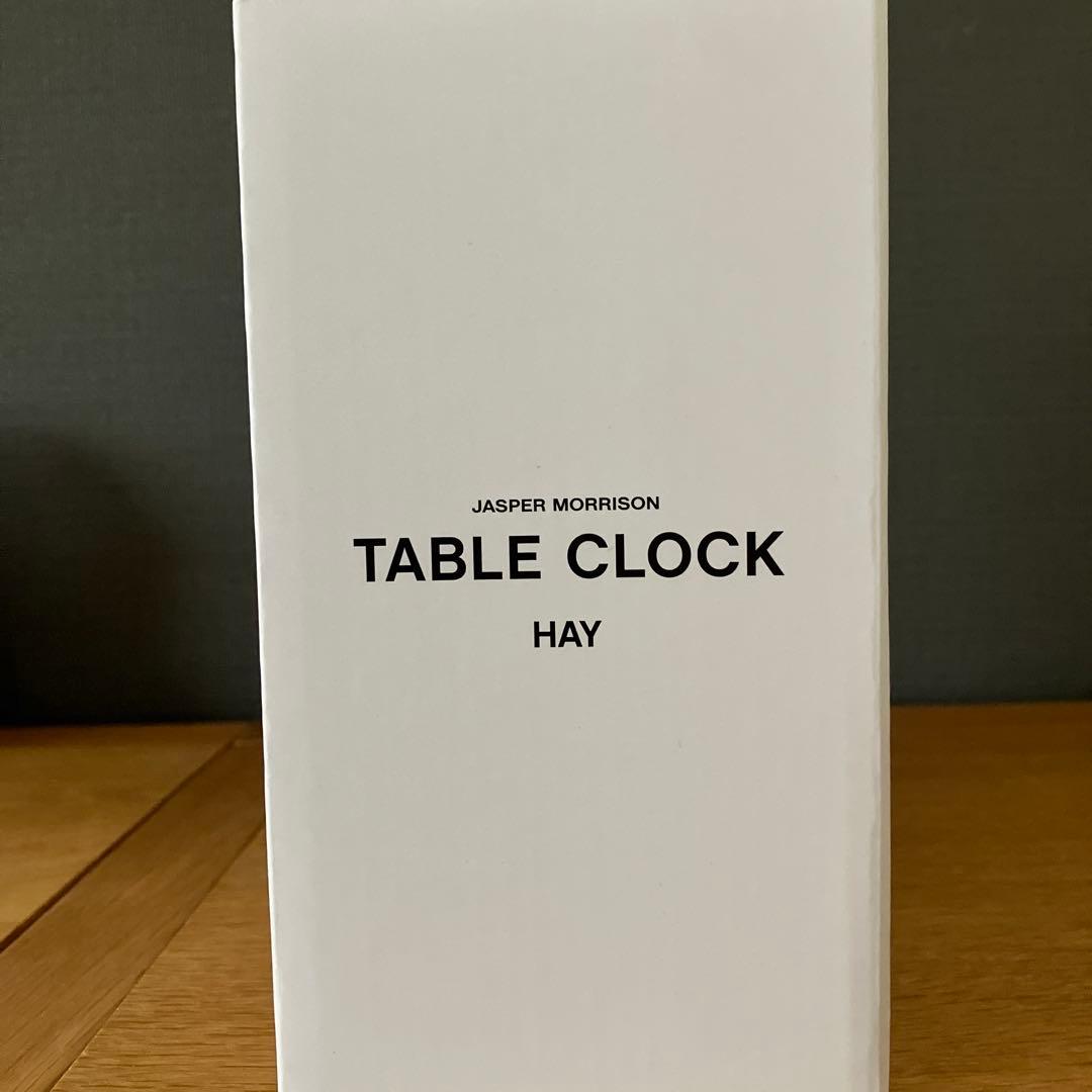☆ふくろう☆HAY TABLE CLOCK ホワイト　置き時計、壁掛け時計