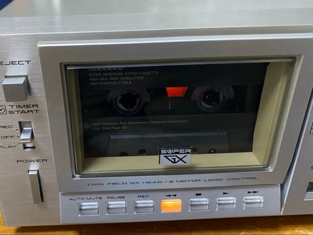 アカイ　カセットデッキ　 GX-F35