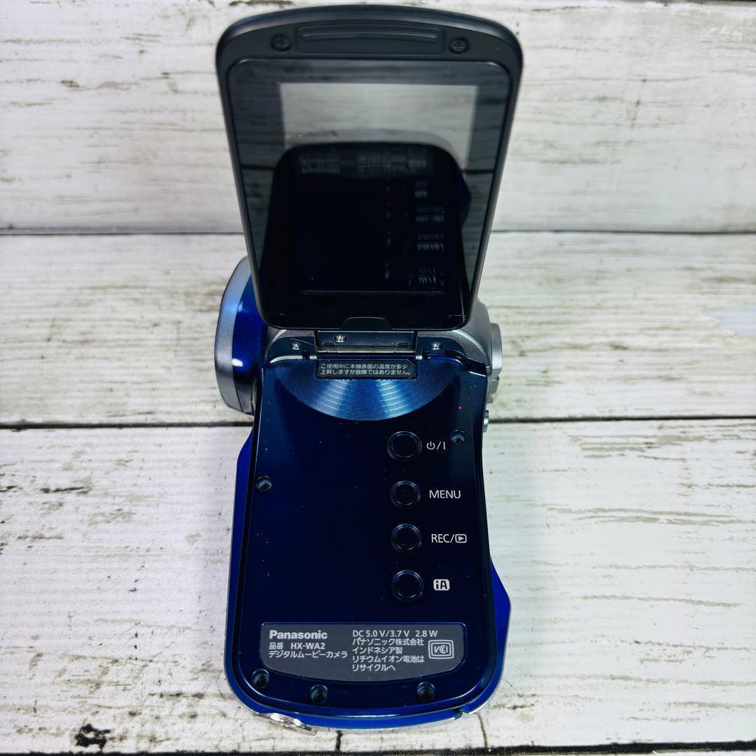 【動作良好】Panasonic デジタルムービーカメラHX-WA2 ブルー