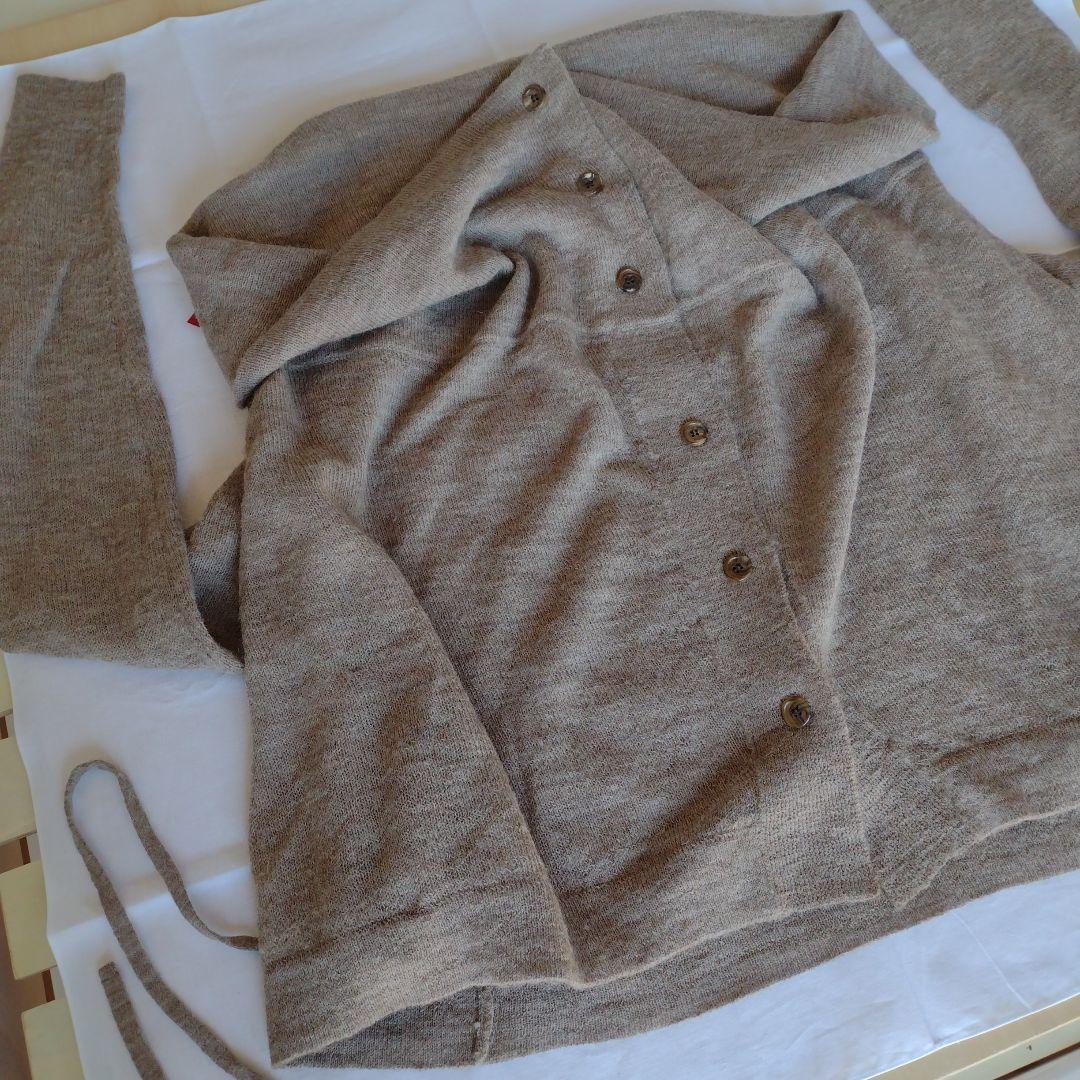 ANN DEMEULEMEESTERブラウンベージュ カーディガン/セーター34