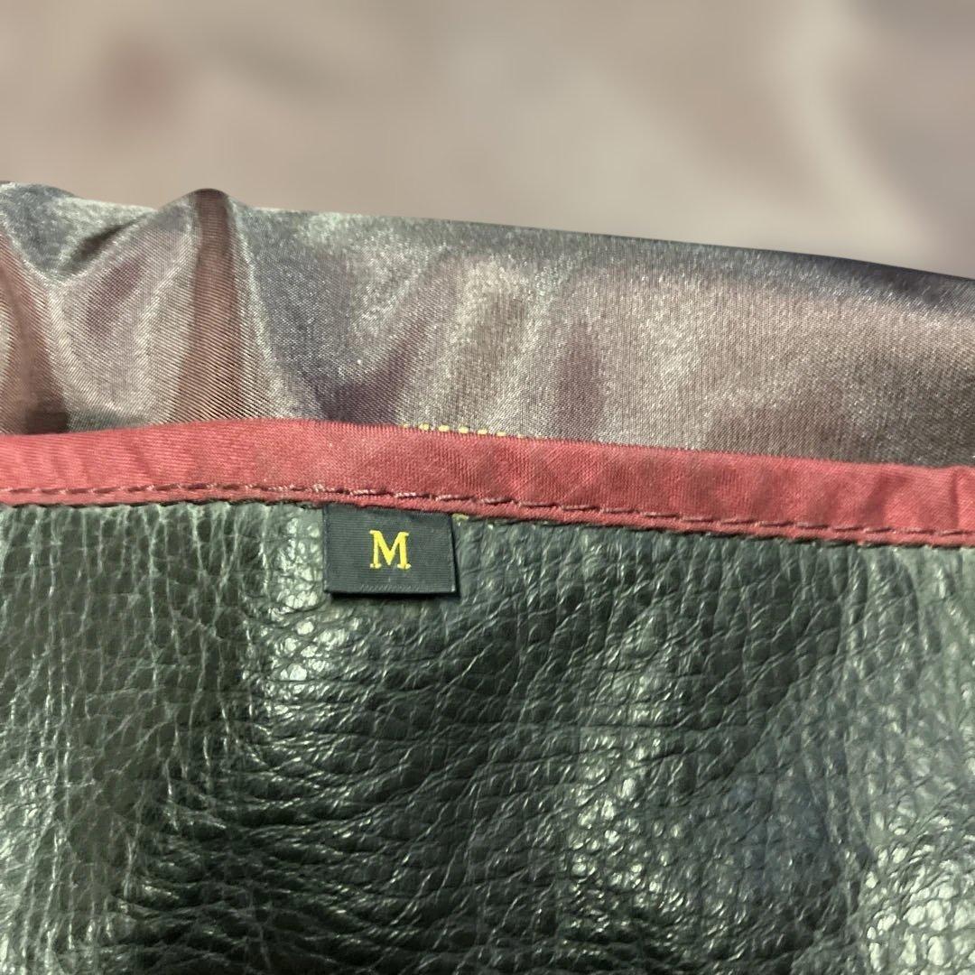 ブラック ライダースジャケット　ペアスロープMサイズ