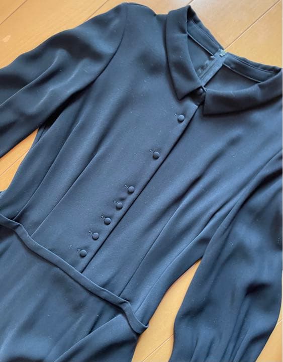 フォクシー　ブラックワンピース　袖付　40 卒業式　入学式