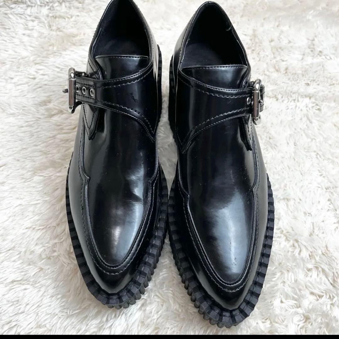 Stella McCartney ブラックレザー ローファー