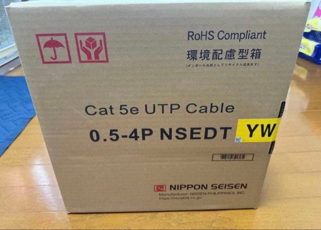 NIPPON SEISEN Cat 5e UTPケーブル 300m