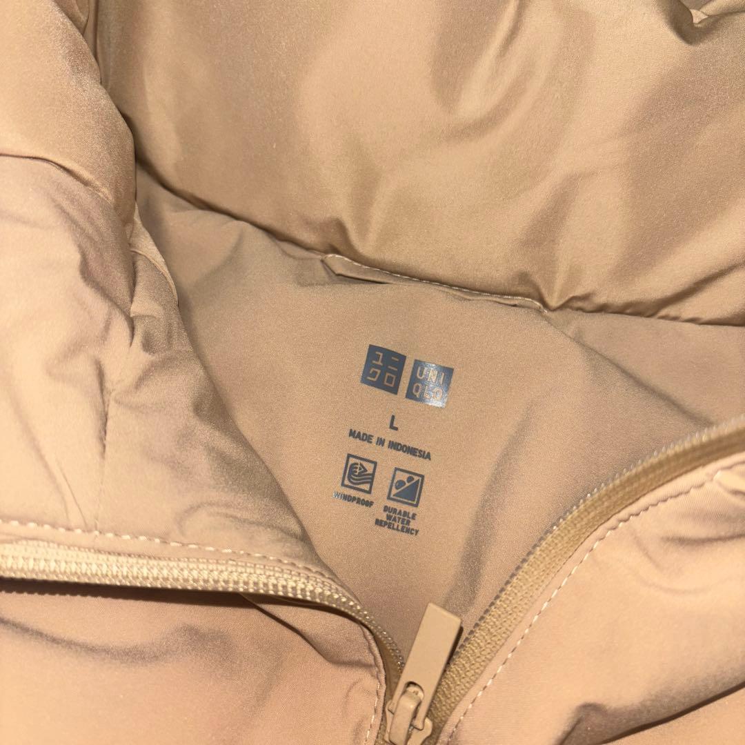 ☆リリー☆ユニクロ シームレスダウンパーカ ベージュ L