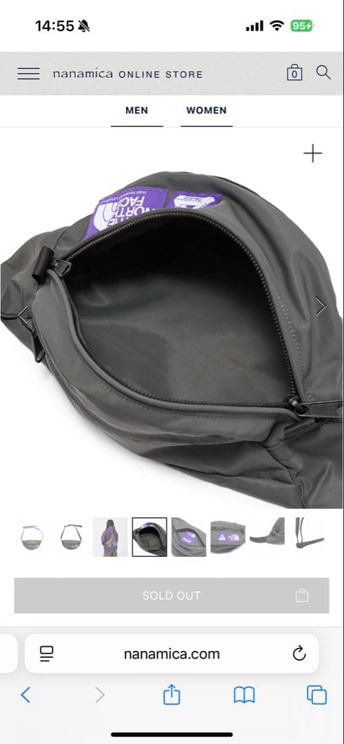 バッグ Mountain Wind Waist Bag \"Asphalt Gray\"