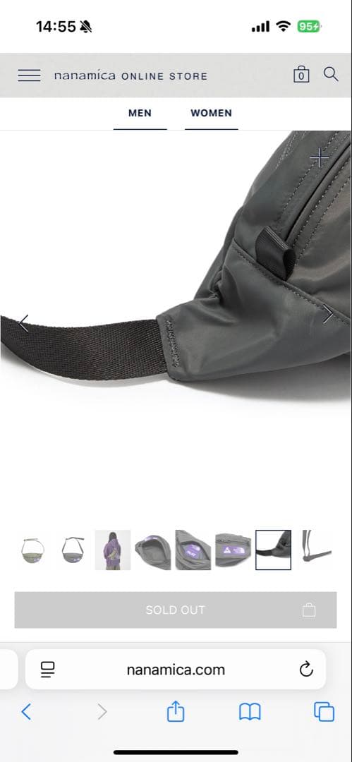 バッグ Mountain Wind Waist Bag \"Asphalt Gray\"