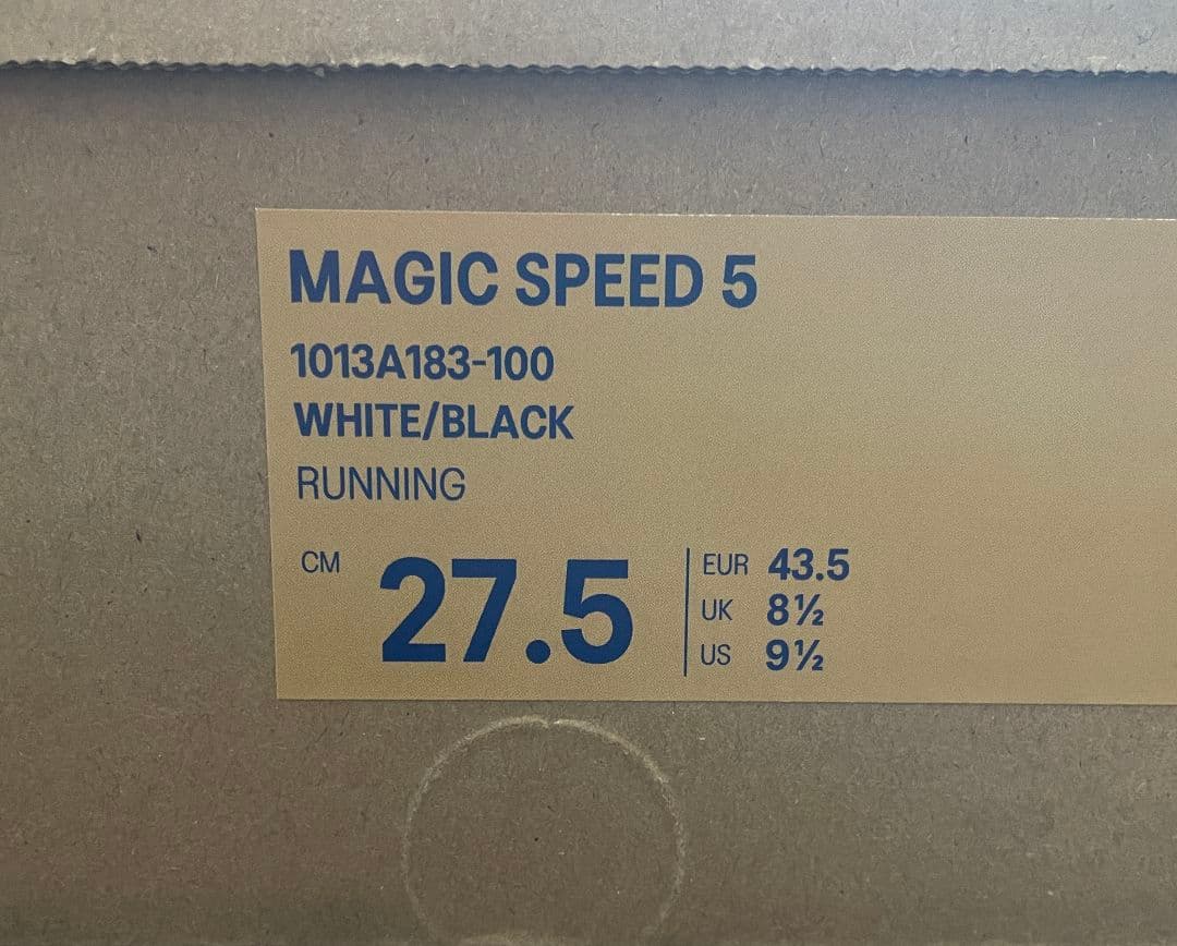 【新品】ASICS マジックスピード5　27.5cm