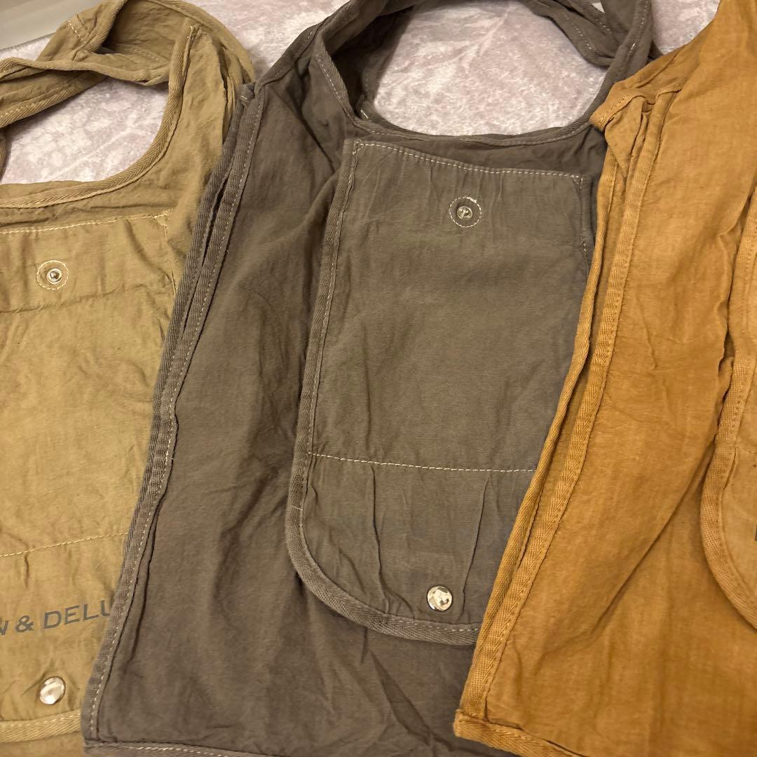DEAN & DELUCA 珈琲染めショッピングバッグ3色セット　2025年