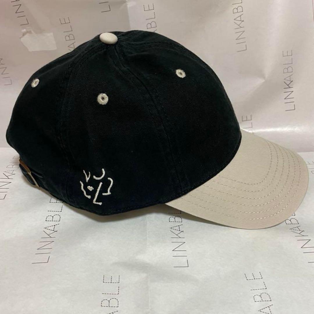 リンカブル キャップ　新作　新品　ブラック×オフ