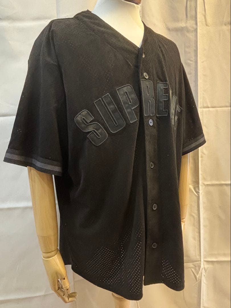 SUPREME　Ultrasuede Mesh Baseball Jersey