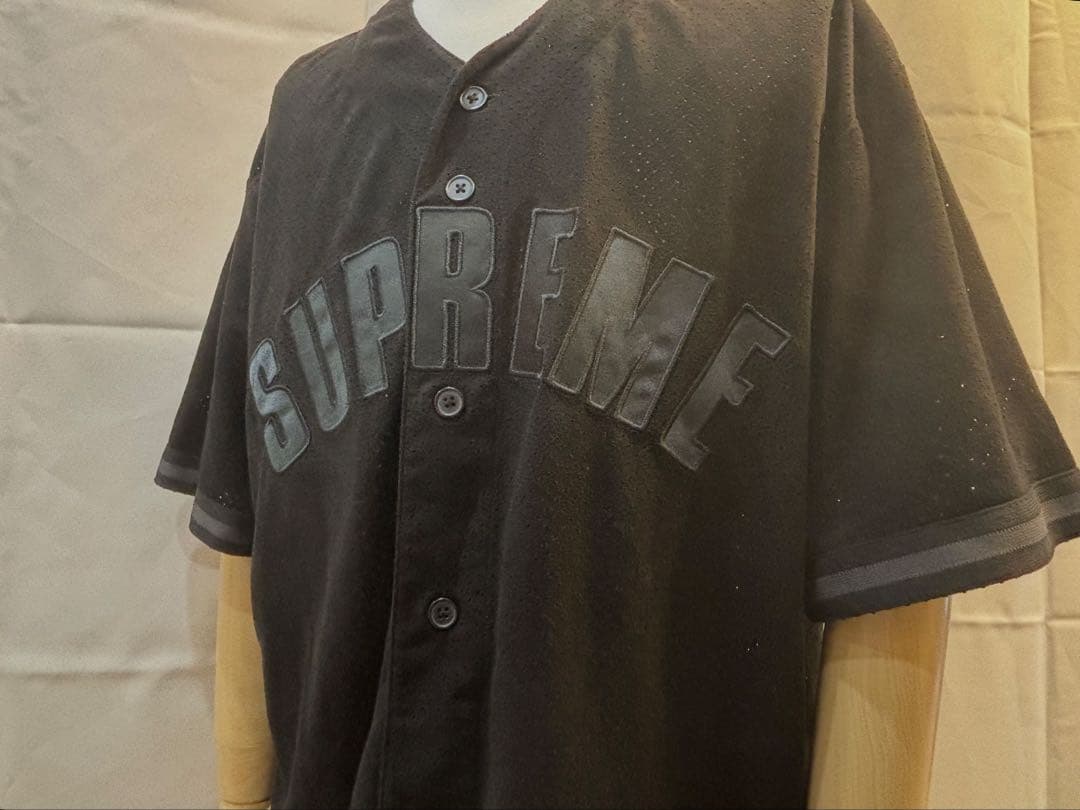 SUPREME　Ultrasuede Mesh Baseball Jersey