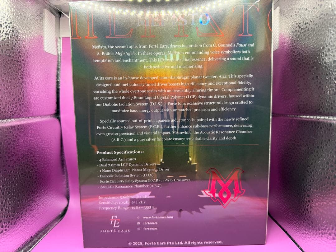 Forté Ears MEFISTO 有線イヤホン