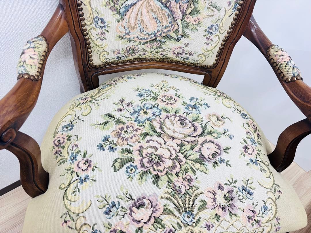 アンティーク調 クラシック アームチェア①