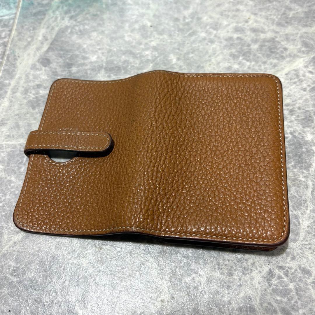 ⭐︎HERMES⭐︎ ドゴン　カードケース　ゴールド　ブラウン　名刺入れ　□L