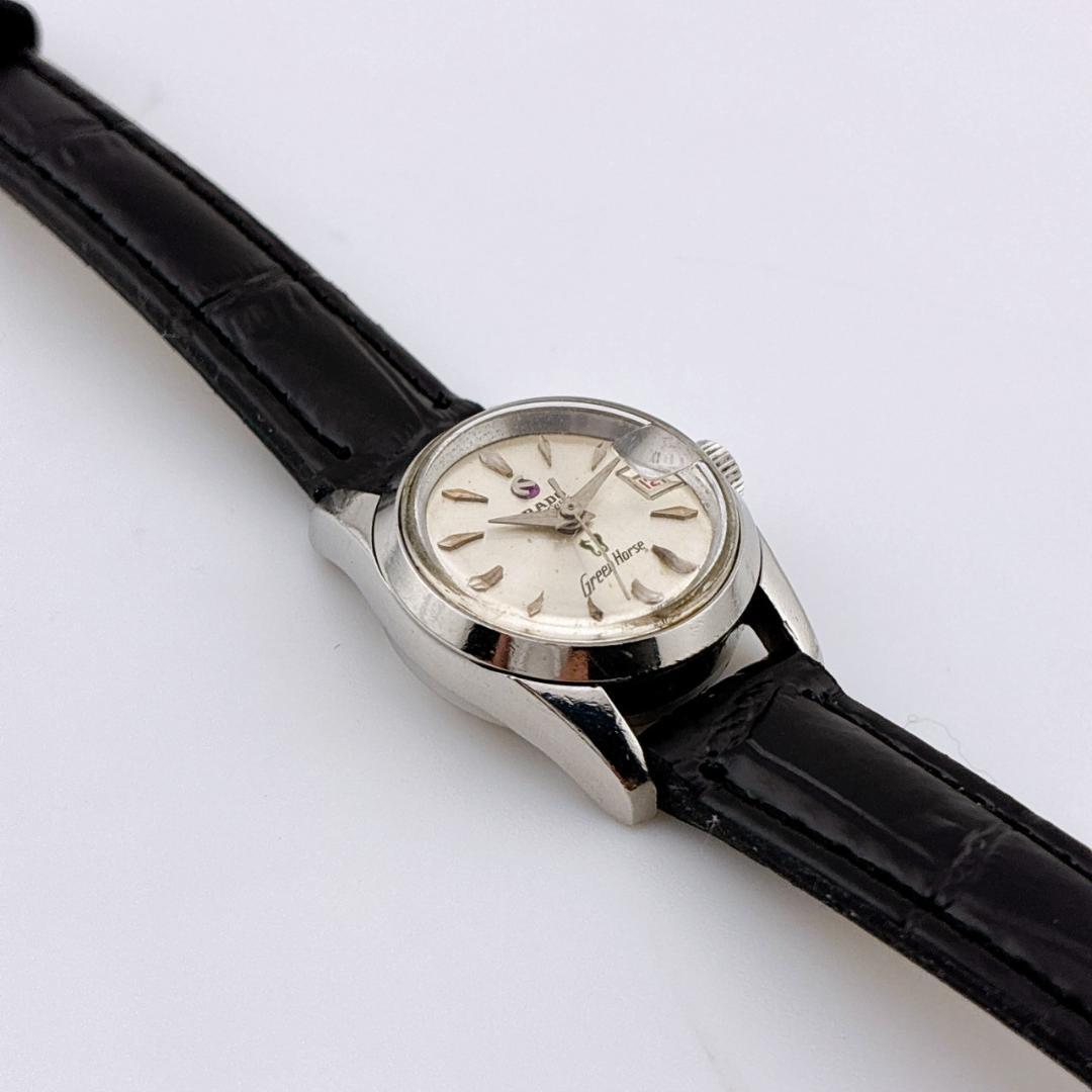 【手巻き】RADO　Purplehorse　デイト　稼働　新品ベルト　シルバー