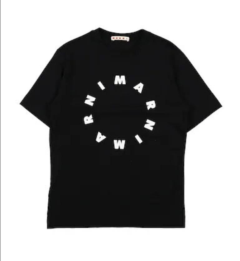 【ラスト1点】大人もOK MARNI 半袖 ロゴ ブラック 12Y 150cm