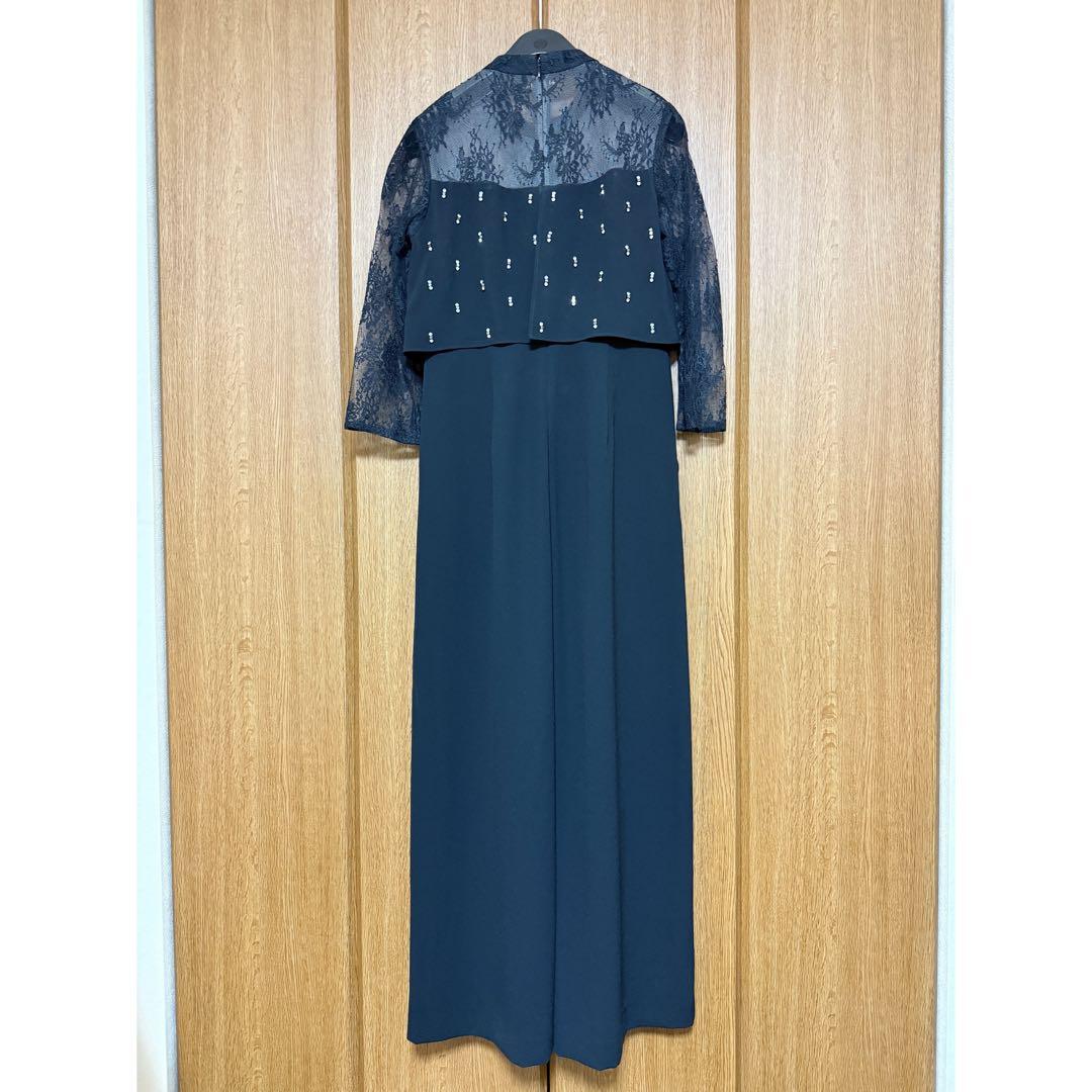 GRACE CONTINENTAL 刺繍サロペット 黒 38号 美品