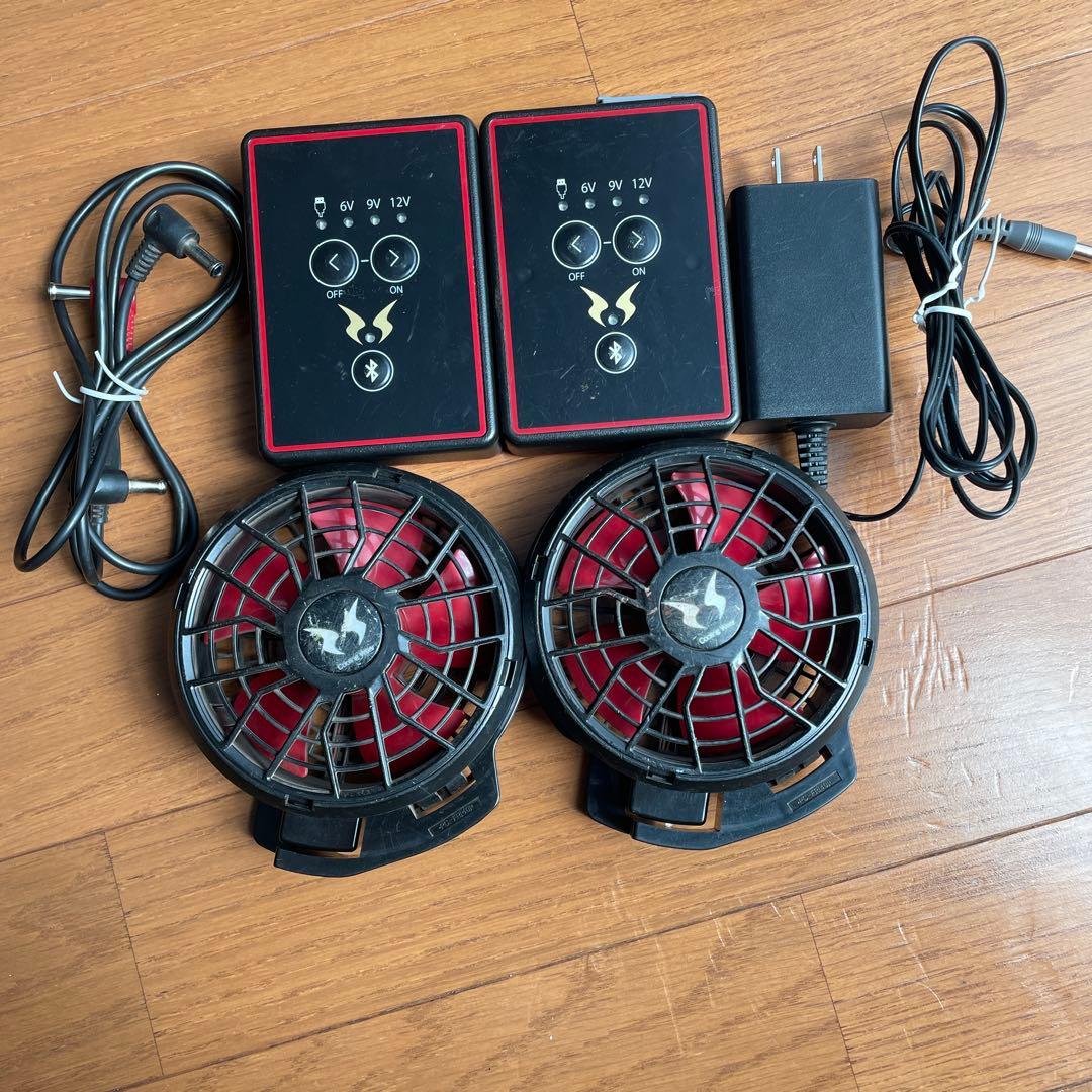 空調服用　ファン　バッテリーセット