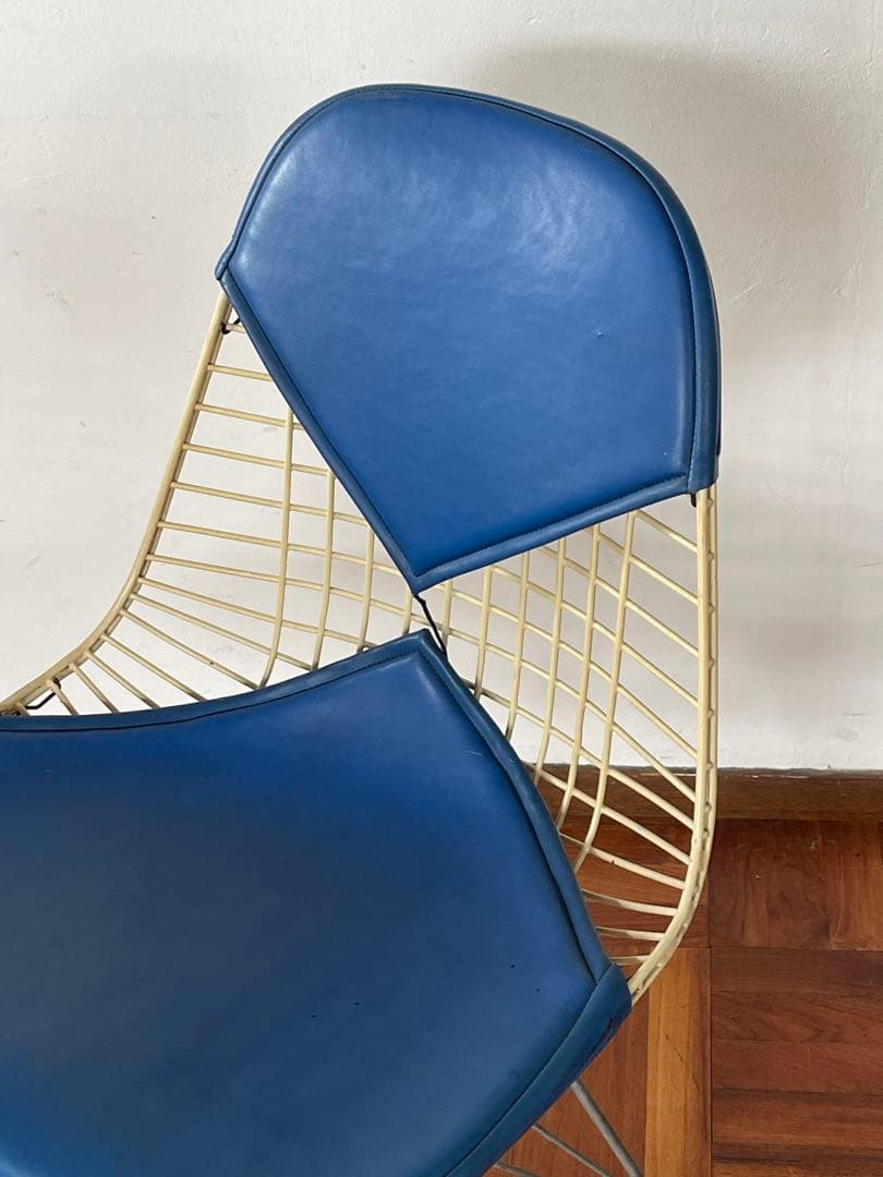 ハーマンミラー イームズ DKR ワイヤー チェア ビキニパッド ブルー 2