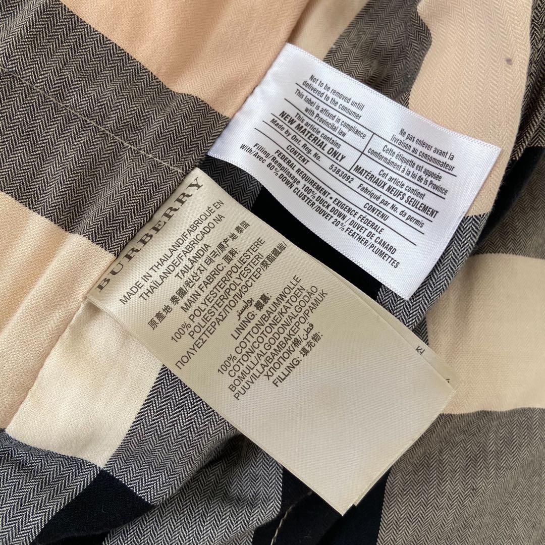 BURBERRY BRIT メガノバチェック ダウンベスト パファーベスト　L