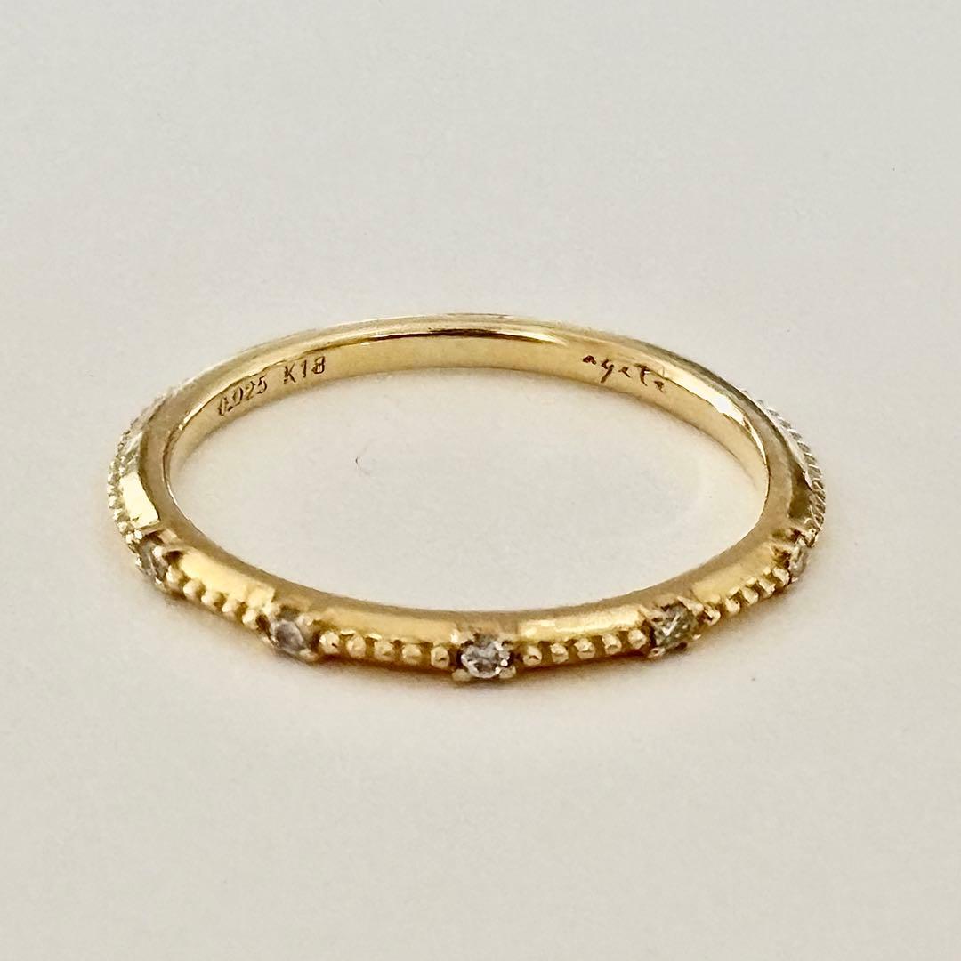 アガット⭐︎K18ダイヤモンドピンキーリング⭐︎現行品