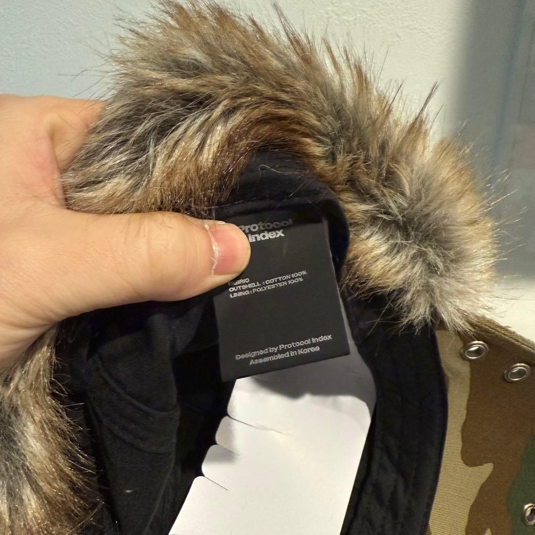 Protocol Index 迷彩ファーキャップ