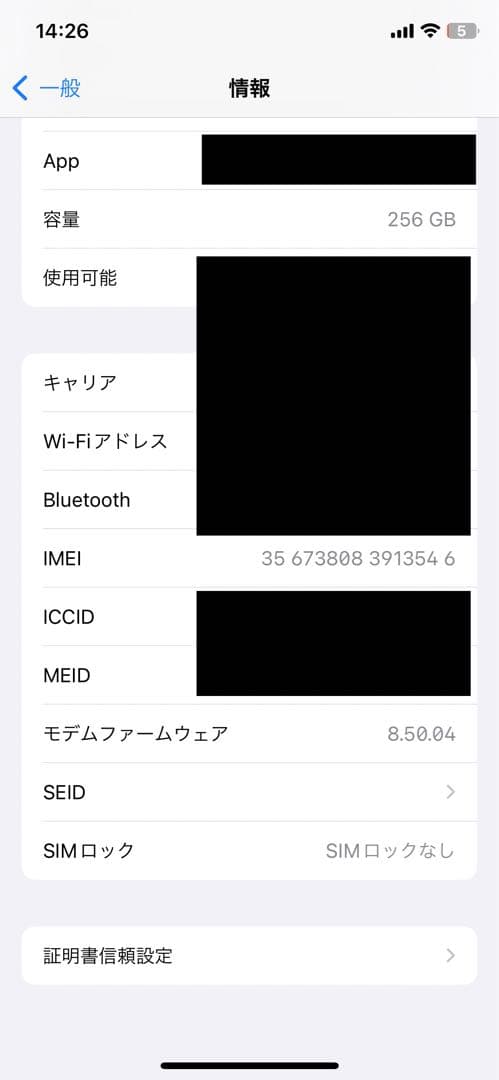 iPhone X　本体　256GB　カメラ不良