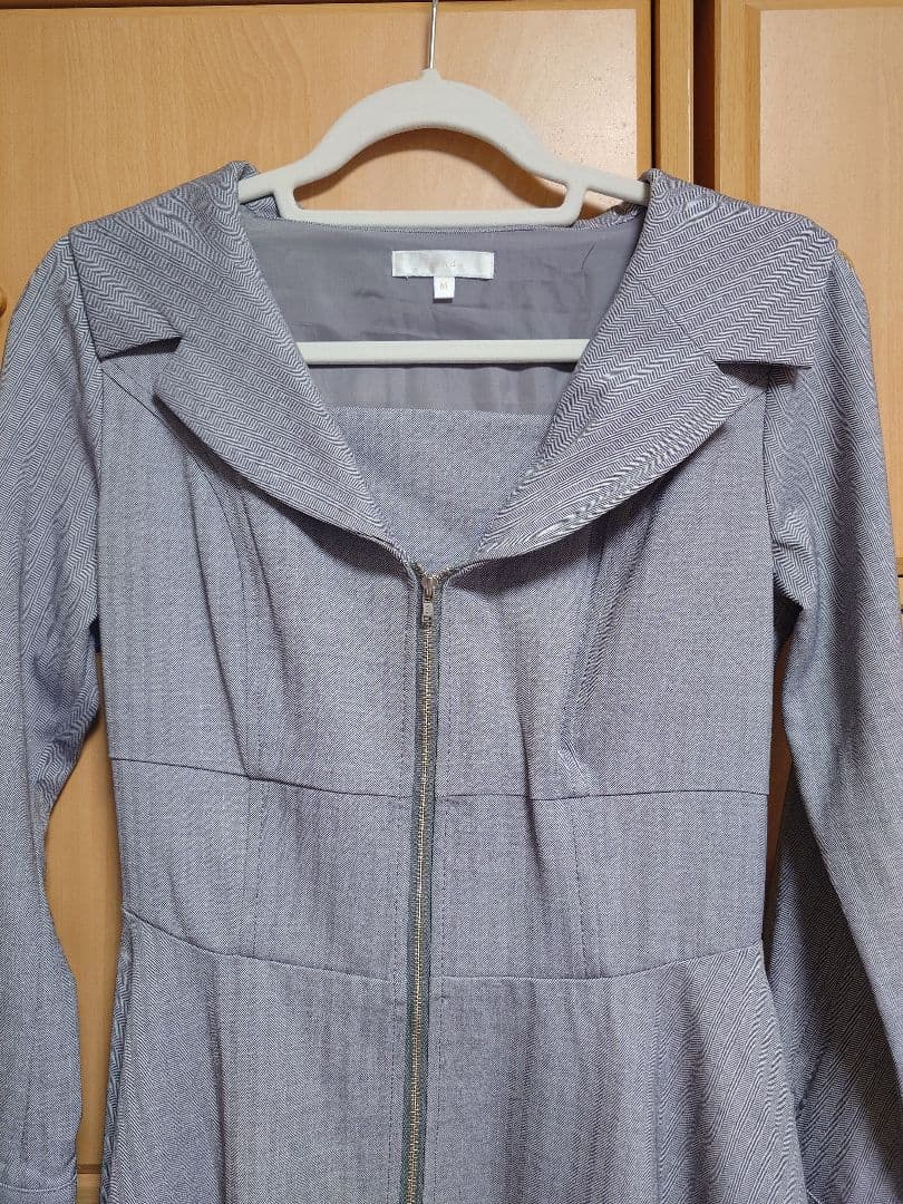 rienda　セーラーディティールフレアワンピース