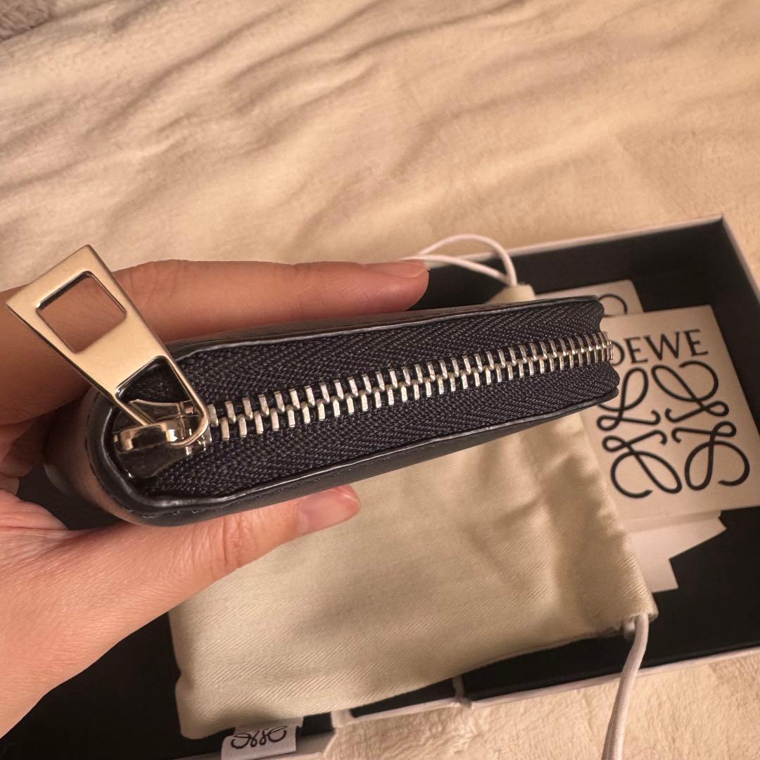 ロエベ　財布　ケース　小銭入れ　ネイビー