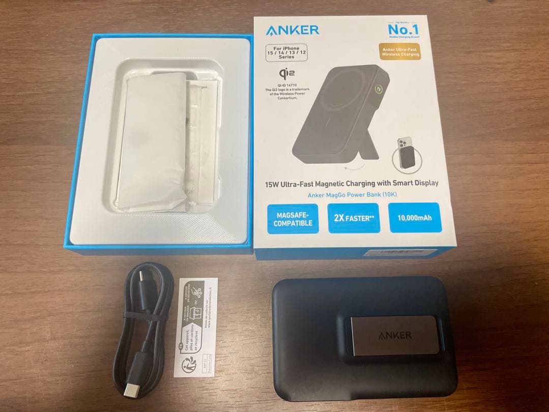 Anker MagGo Power Bank (10000mAh) バッテリー