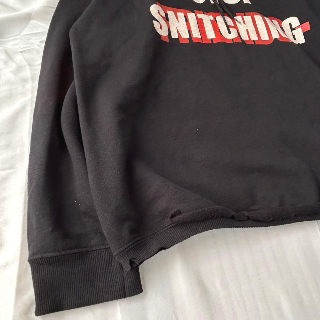 VLONE プルオーバーパーカー ブラック L FRIENDS NO CAP