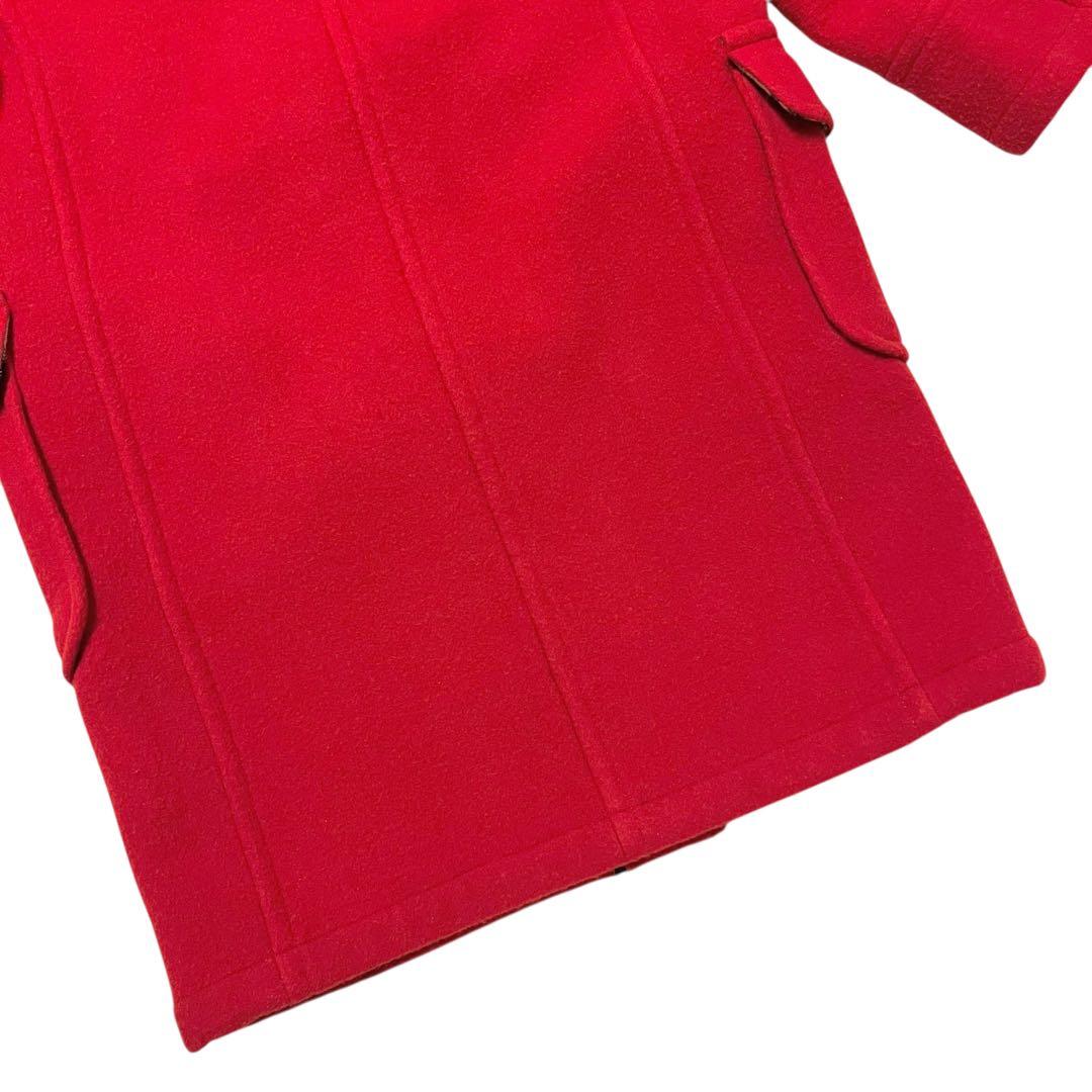 美品✨　バーバリー ブルーレーベル ノバチェック ダッフルコート 赤