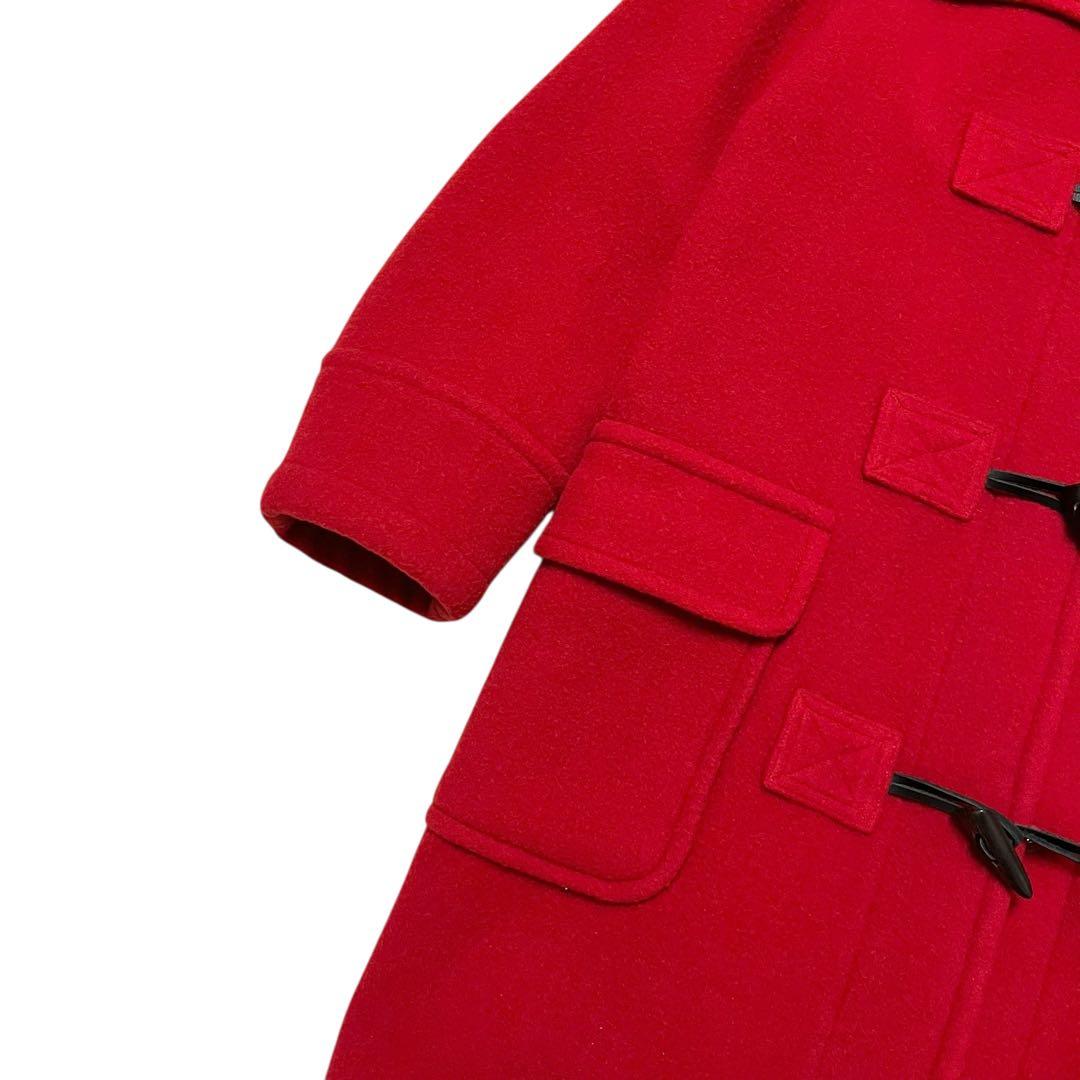 美品✨　バーバリー ブルーレーベル ノバチェック ダッフルコート 赤