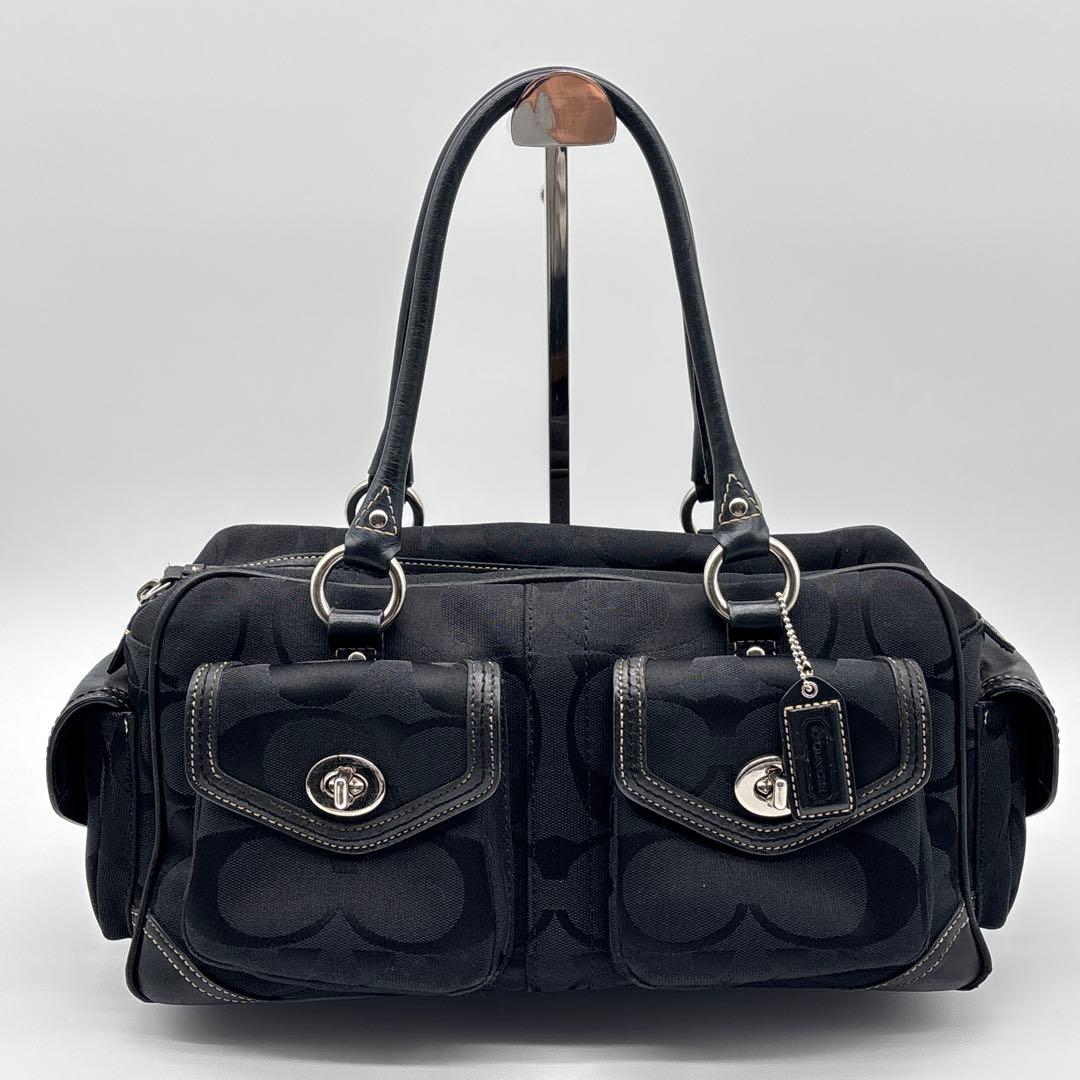 バッグ COACH VINTAGE Gallery Pocket Satchel Bag