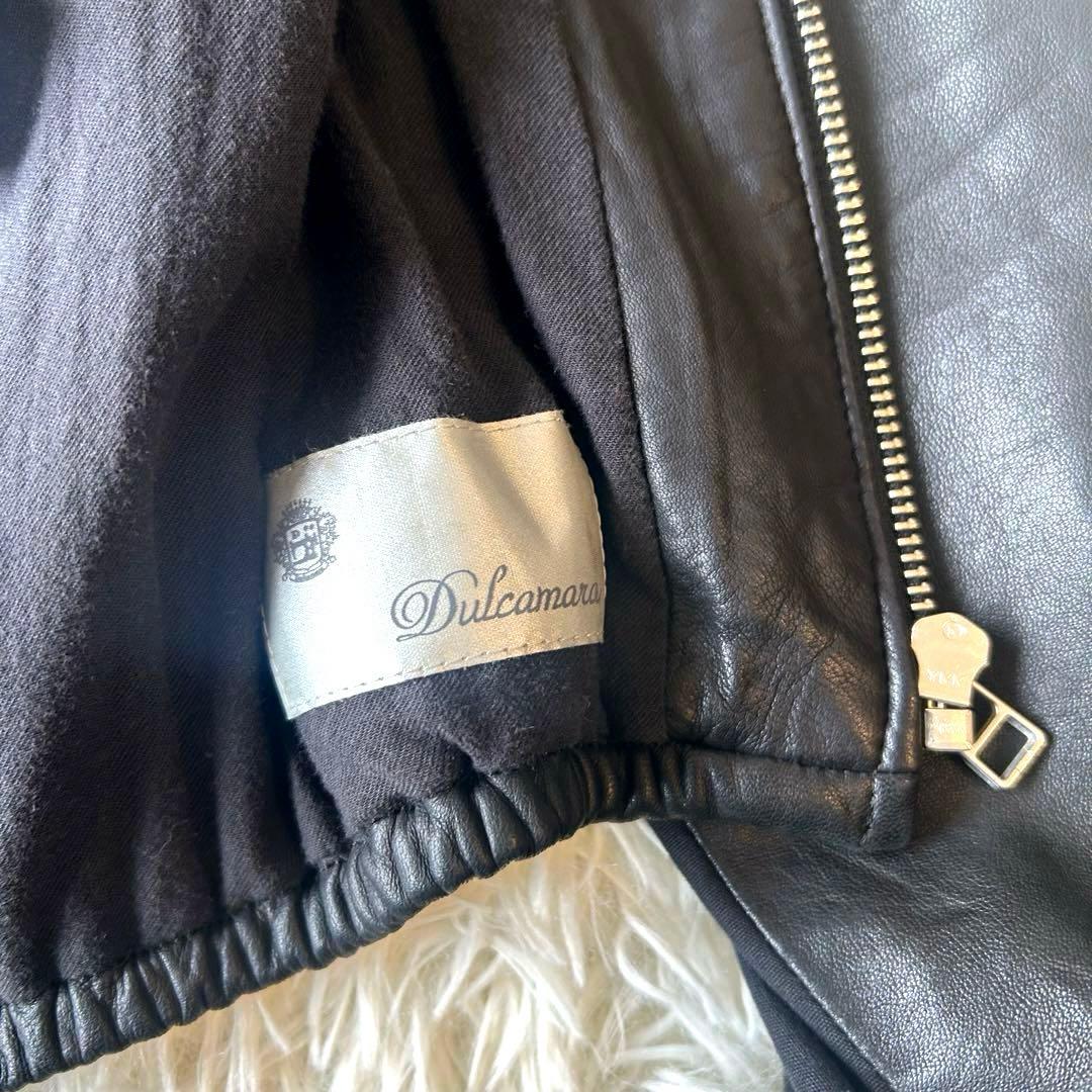 ドゥルカマラ　Dulcamara ドッキング　シングルラムレザージャケット　黒