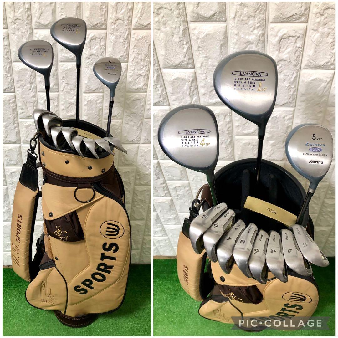 初心者おすすめ☆レディース ゴルフクラブセット☆ミズノ☆キャディバッグ付