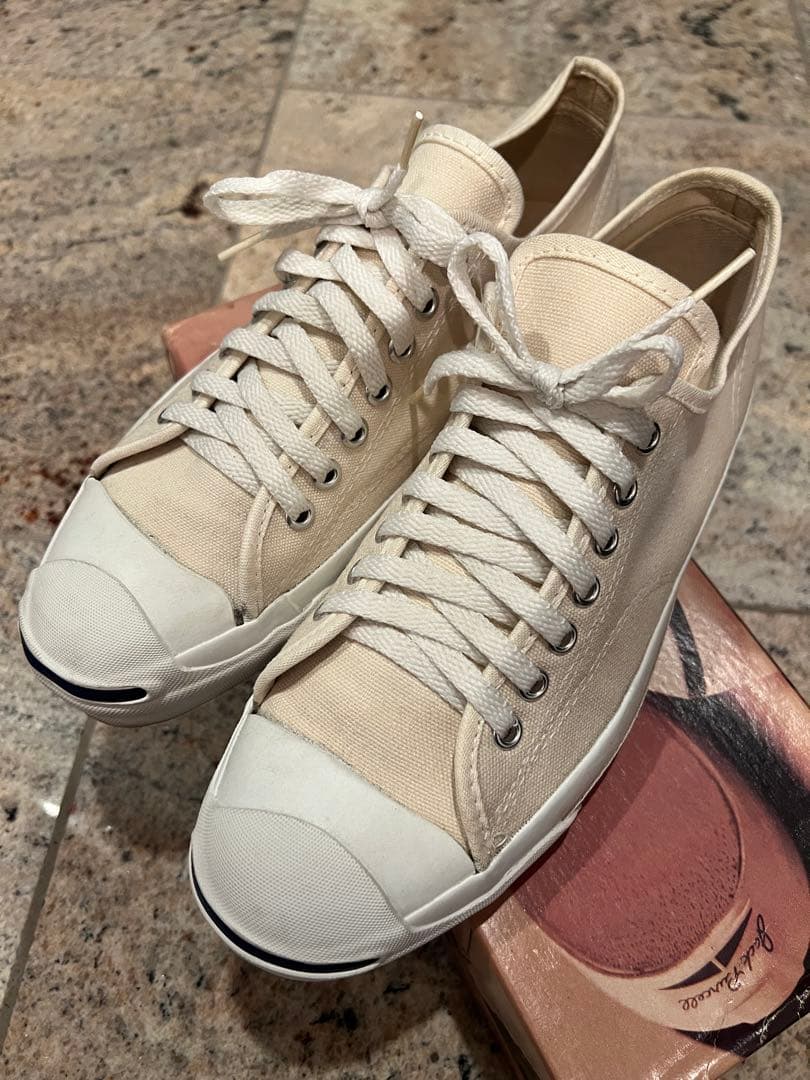 希少90s CONVERSE ジャックパーセル キャンバス ホワイト USA製