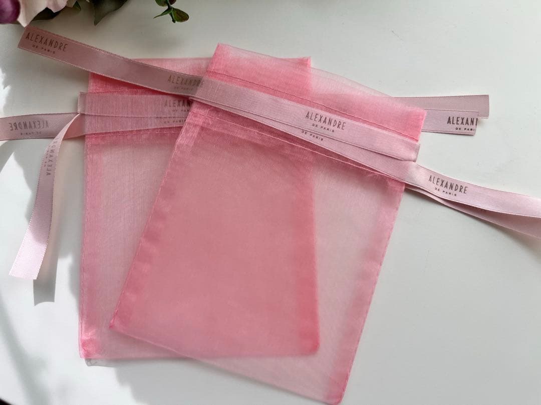 アレクサンドルドゥパリ　ヘアクリップセット（ホワイト・ブルー）