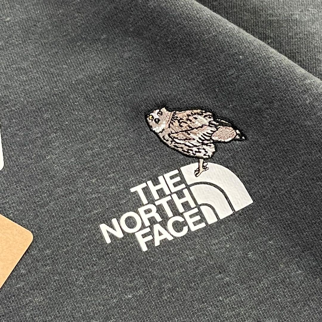 ★新品未使用 ノースフェイス スウェットLサイズ チャコール フクロウ