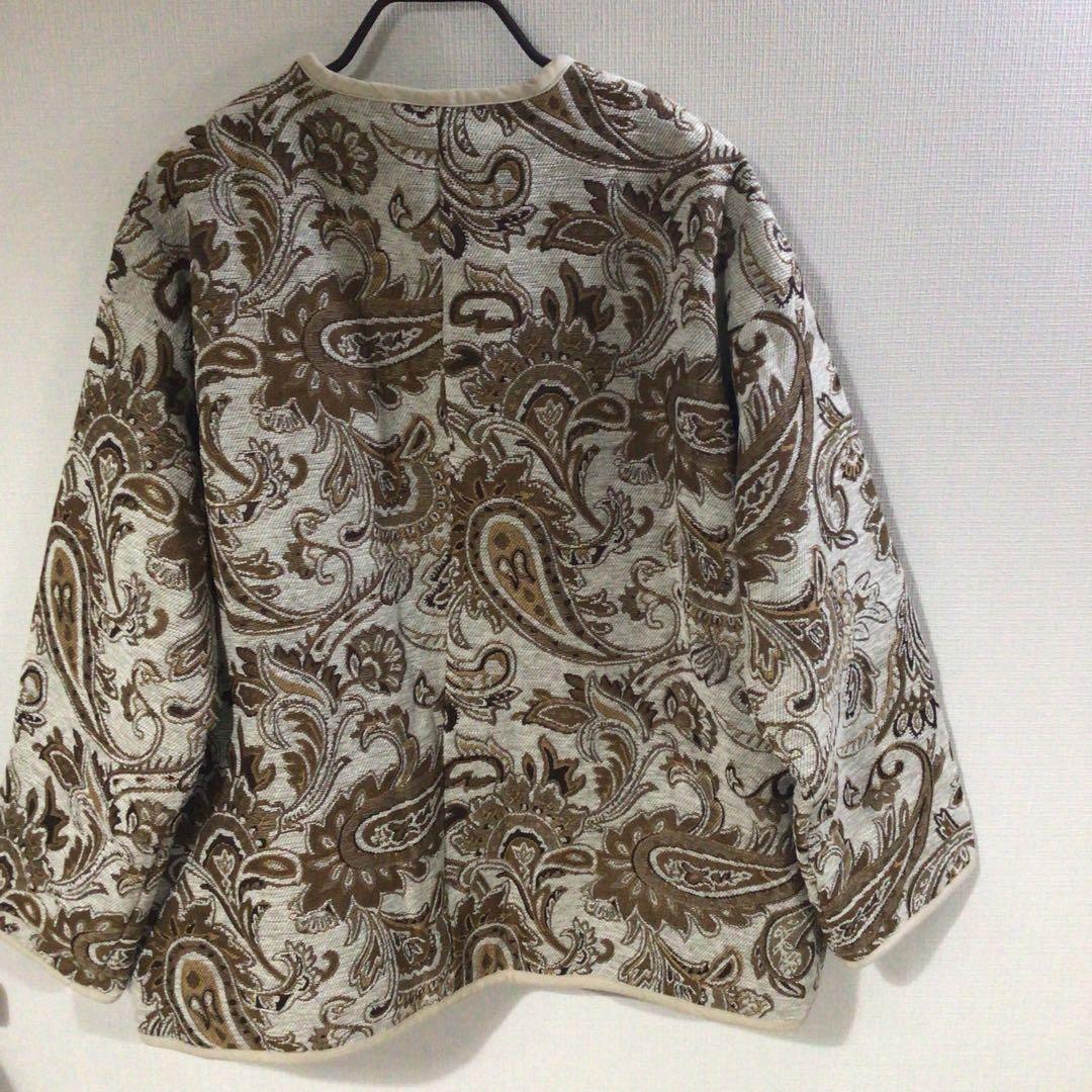 新品タグ付きアンティカ　ペイズリー柄ジャケット