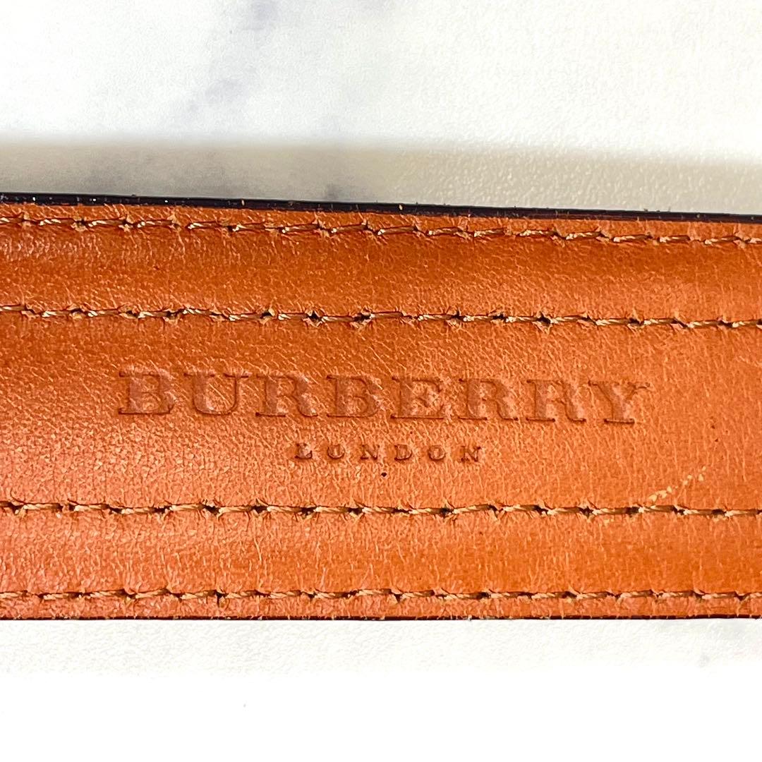 美品✨ BURBERRY LONDON ノバチェック ホースロゴ ベルト